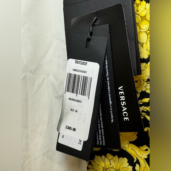 NWT Versace Boys Barocco Print Shirt - Picture 7 of 11